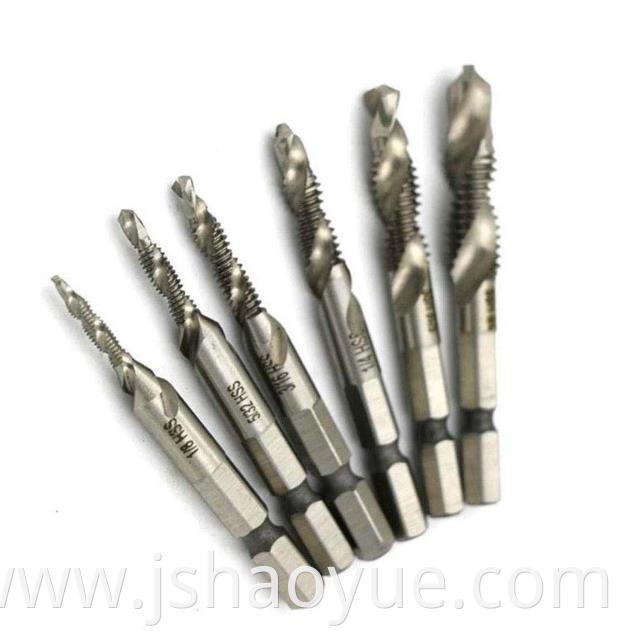 metric thread tap drill bits set